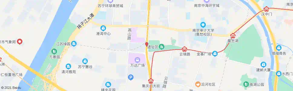 南京江东中路水西门大街_公交站地图_南京公交_妙搜公交查询2025