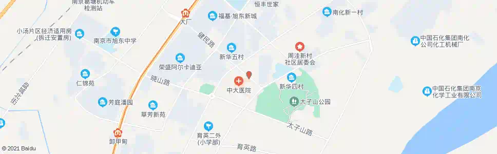 南京新华路健民路_公交站地图_南京公交_妙搜公交查询2025