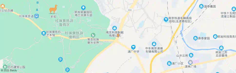 南京沿山大道珍珠街_公交站地图_南京公交_妙搜公交查询2025
