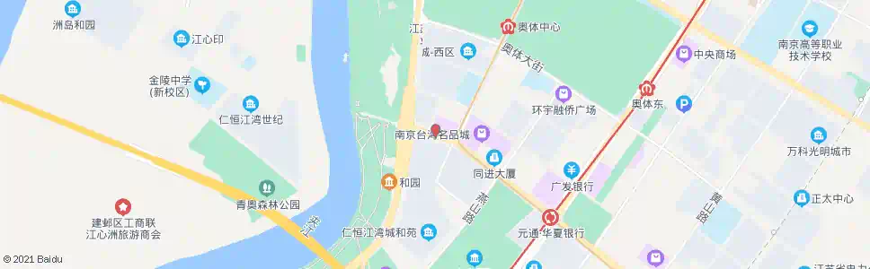 南京河西大街乐山路_公交站地图_南京公交_妙搜公交查询2025