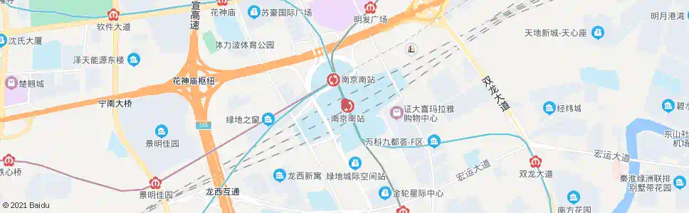 南京江宁街道南_公交站地图_南京公交_妙搜公交查询2025