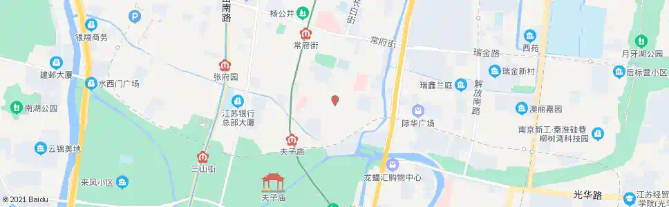 南京白下路长白街_公交站地图_南京公交_妙搜公交查询2025