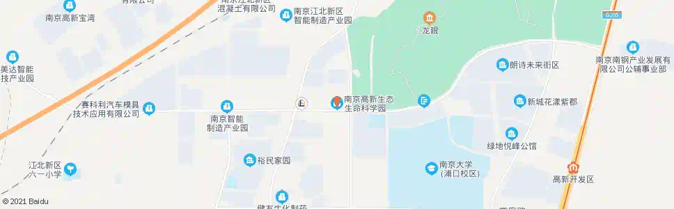 南京生态园_公交站地图_南京公交_妙搜公交查询2025