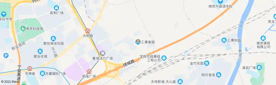 南京汇景佳园_公交站地图_南京公交_妙搜公交查询2025