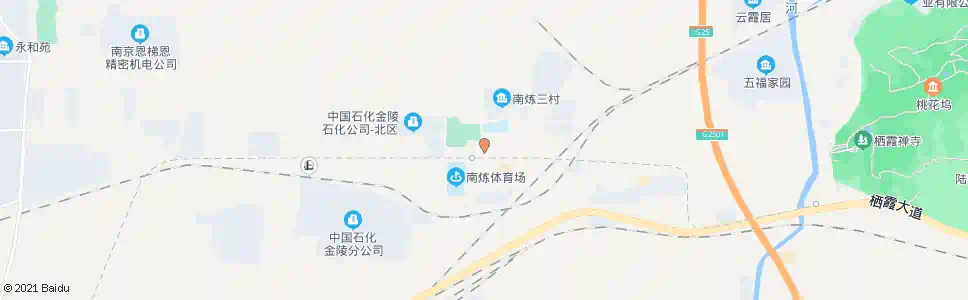 南京南京炼油厂_公交站地图_南京公交_妙搜公交查询2025