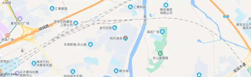 南京明月港湾_公交站地图_南京公交_妙搜公交查询2025
