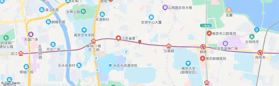南京玉泉路_公交站地图_南京公交_妙搜公交查询2025