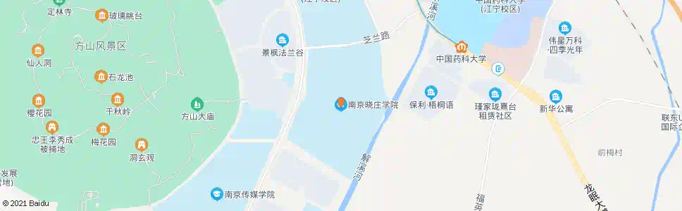南京晓庄学院_公交站地图_南京公交_妙搜公交查询2025