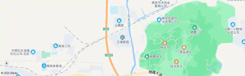 南京栖霞(五福家园)_公交站地图_南京公交_妙搜公交查询2025