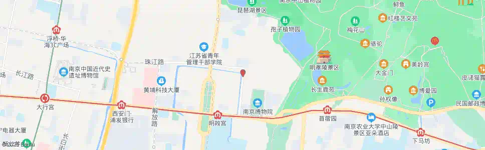 南京清溪路北站_公交站地图_南京公交_妙搜公交查询2025