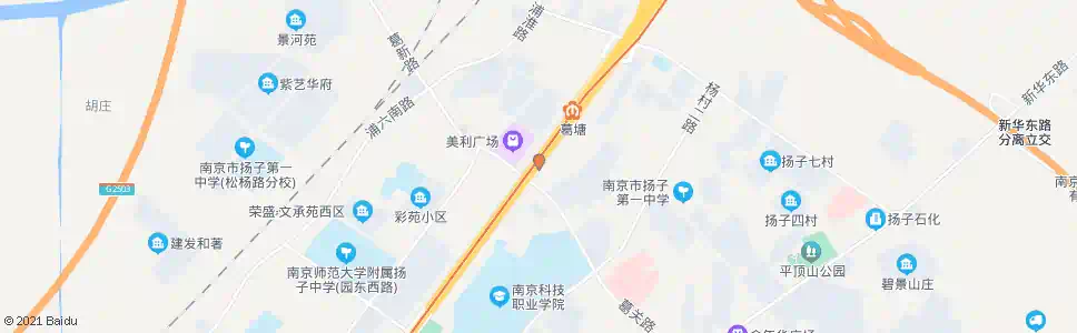 南京葛塘广场北_公交站地图_南京公交_妙搜公交查询2025