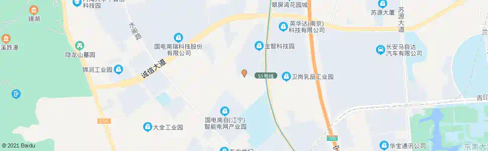 南京长青街东_公交站地图_南京公交_妙搜公交查询2025