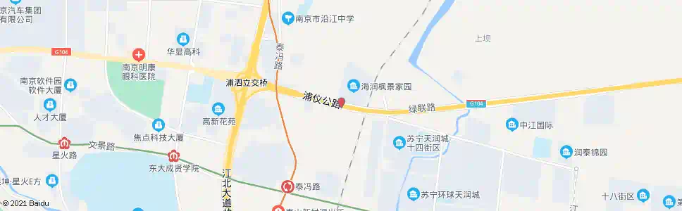 南京海润枫景_公交站地图_南京公交_妙搜公交查询2025