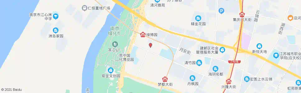 南京青桐园西站_公交站地图_南京公交_妙搜公交查询2025