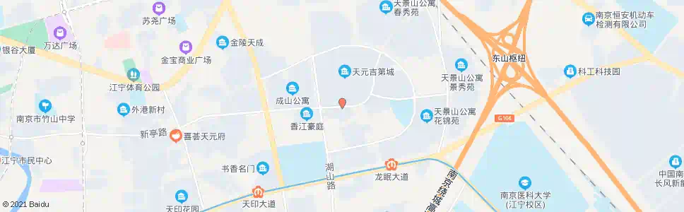 南京天元吉第城南_公交站地图_南京公交_妙搜公交查询2025