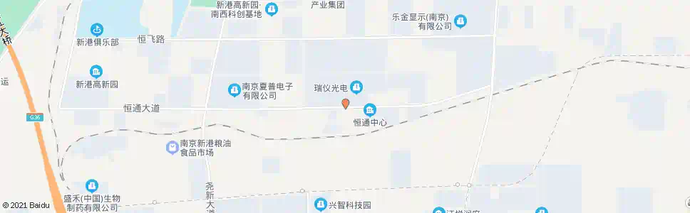 南京恒通大道中_公交站地图_南京公交_妙搜公交查询2025