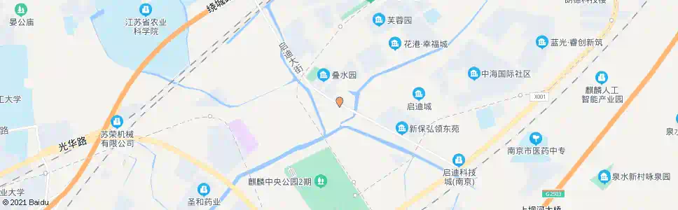 南京启迪大街运粮河西路_公交站地图_南京公交_妙搜公交查询2025