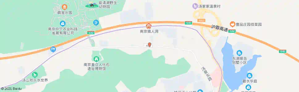 南京汤山西_公交站地图_南京公交_妙搜公交查询2025