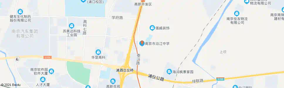 南京虹苑中学_公交站地图_南京公交_妙搜公交查询2025