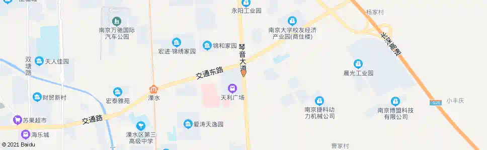南京天利广场_公交站地图_南京公交_妙搜公交查询2025