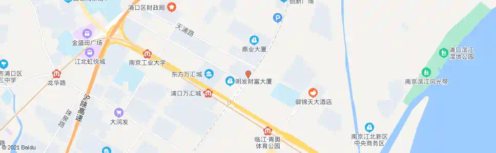 南京浦滨路镇南河路_公交站地图_南京公交_妙搜公交查询2025