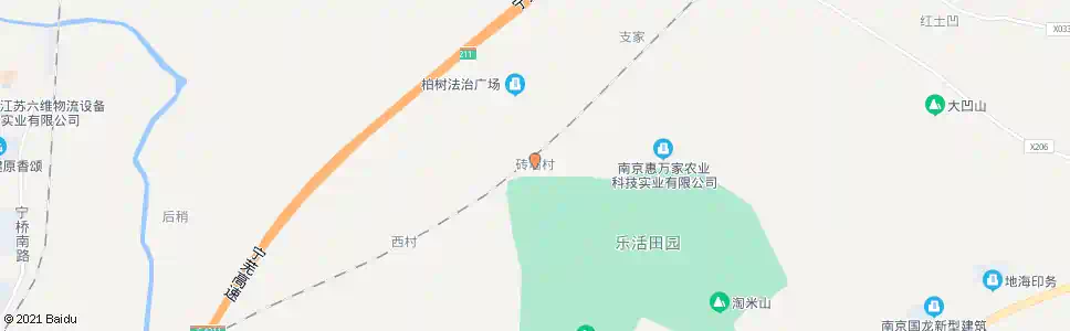 南京柏树村(砖墙村)_公交站地图_南京公交_妙搜公交查询2025