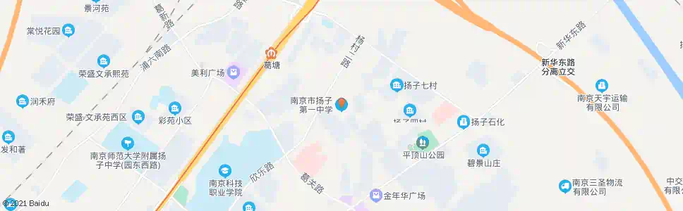 南京扬子一中_公交站地图_南京公交_妙搜公交查询2025