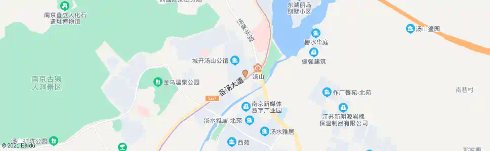 南京汤山公馆_公交站地图_南京公交_妙搜公交查询2025