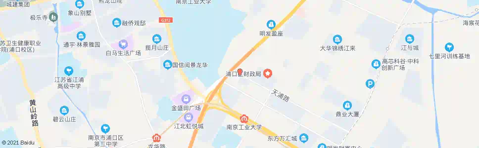 南京天浦路西_公交站地图_南京公交_妙搜公交查询2025