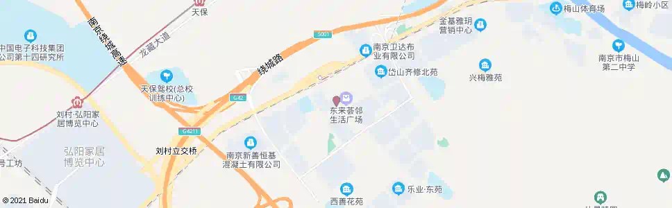 南京岱山中路社区中心_公交站地图_南京公交_妙搜公交查询2025
