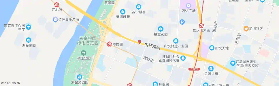 南京汇锦国际北_公交站地图_南京公交_妙搜公交查询2025