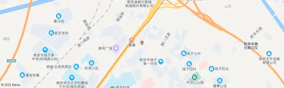 南京扬子十七村西_公交站地图_南京公交_妙搜公交查询2025