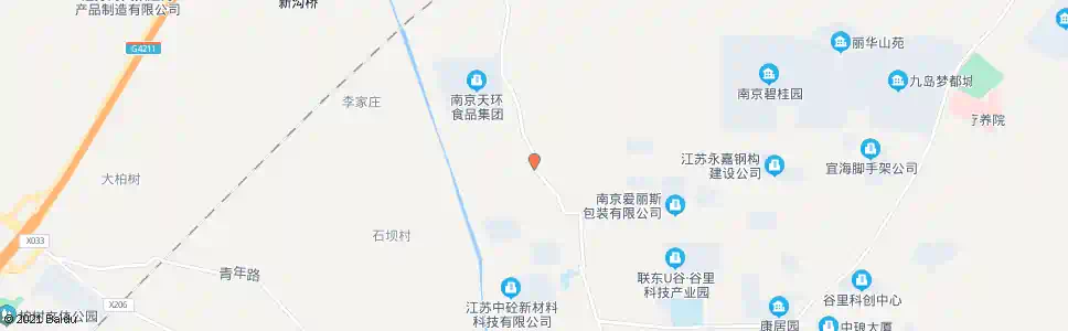 南京白粉墙村北_公交站地图_南京公交_妙搜公交查询2025
