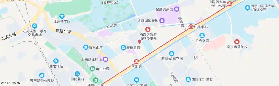 南京文范路_公交站地图_南京公交_妙搜公交查询2025