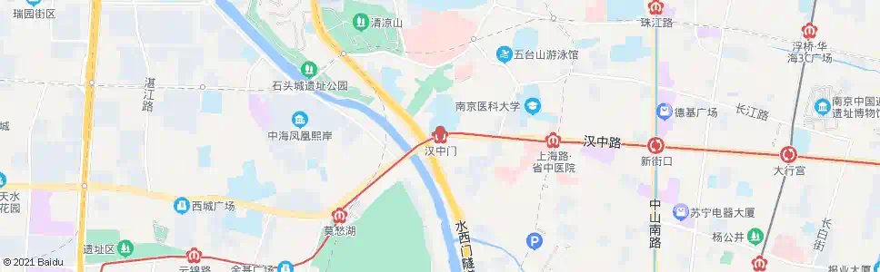 南京汉中门站_公交站地图_南京公交_妙搜公交查询2025