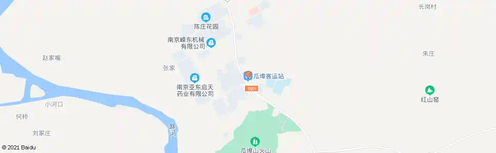 南京瓜埠街道_公交站地图_南京公交_妙搜公交查询2025