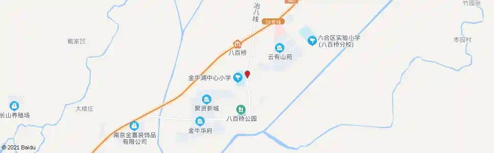 南京八百大道金和路_公交站地图_南京公交_妙搜公交查询2025