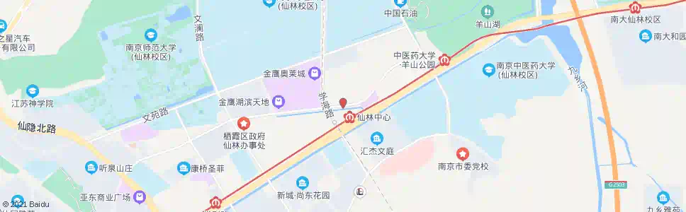 南京仙林中心站(西)_公交站地图_南京公交_妙搜公交查询2025