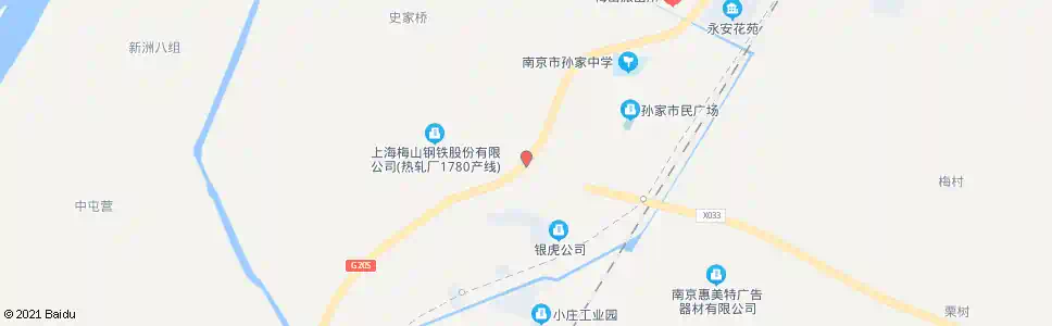 南京梅府北_公交站地图_南京公交_妙搜公交查询2025