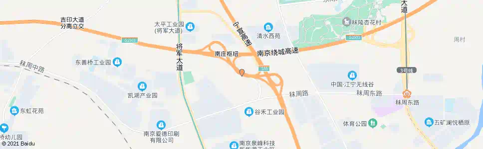 南京南庄(龙秦路)_公交站地图_南京公交_妙搜公交查询2025