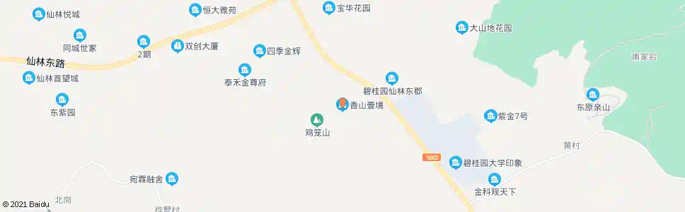 南京香山壹境_公交站地图_南京公交_妙搜公交查询2025