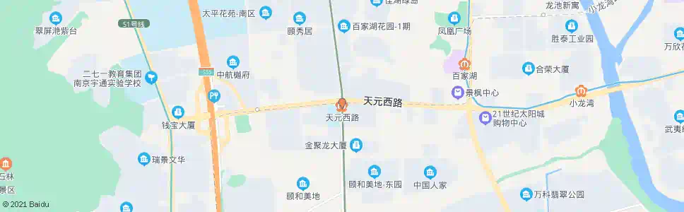 南京天元西路站_公交站地图_南京公交_妙搜公交查询2025