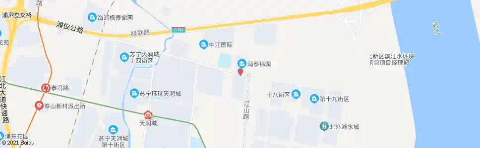 南京浦洲路江山路_公交站地图_南京公交_妙搜公交查询2025