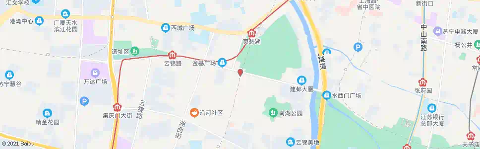 南京大士茶亭_公交站地图_南京公交_妙搜公交查询2025