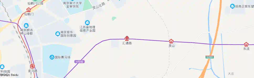 南京汇通路地铁站_公交站地图_南京公交_妙搜公交查询2025