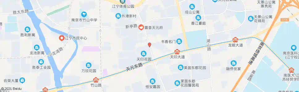 南京天印花园_公交站地图_南京公交_妙搜公交查询2025