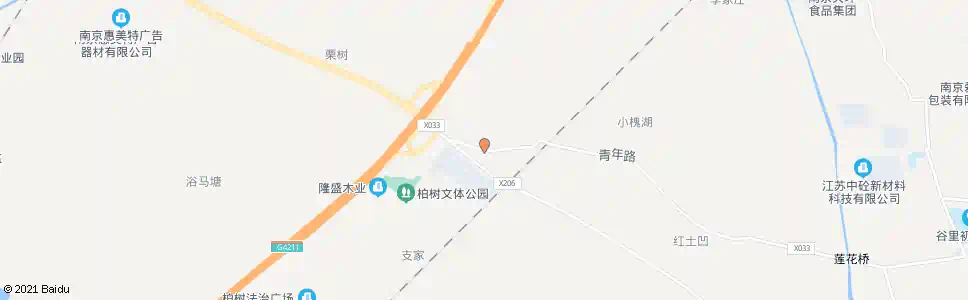 南京大柏树_公交站地图_南京公交_妙搜公交查询2025