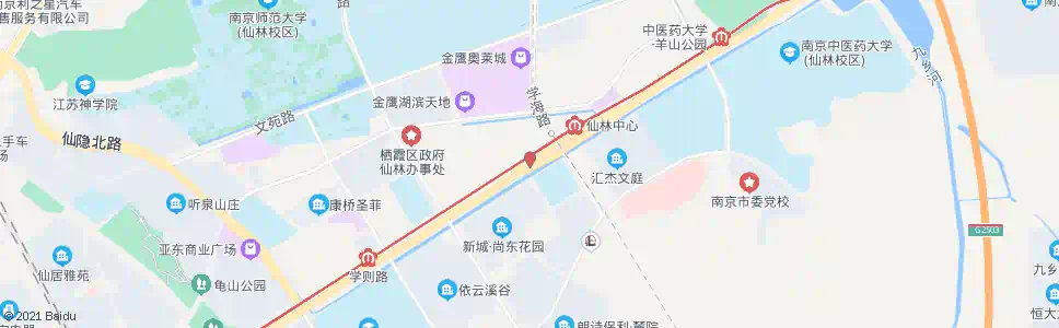 南京尚东区_公交站地图_南京公交_妙搜公交查询2025