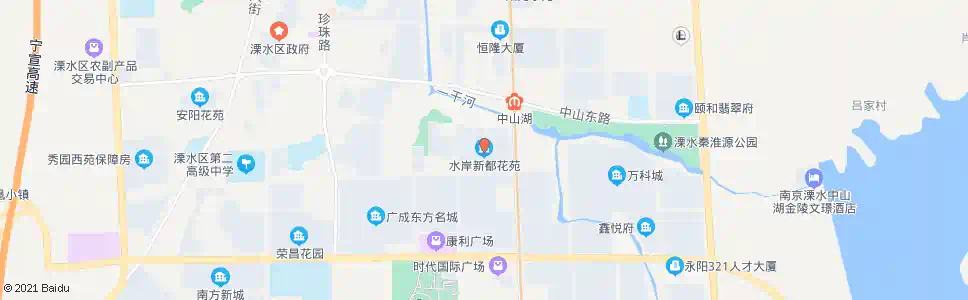 南京水岸新都东_公交站地图_南京公交_妙搜公交查询2025