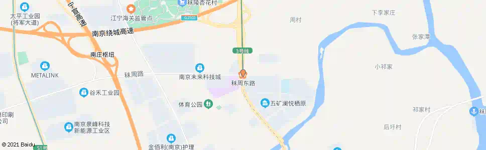 南京秣周路_公交站地图_南京公交_妙搜公交查询2025
